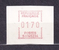 FRANCJA** Znaczki z automatu Mi 7