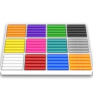 PLASTELINA SZKOLNA ZESTAW 120 SZTUK 12 KOL.