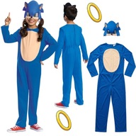 STRÓJ KARNAWAŁOWY DLA CHŁOPCA DZIEWCZYNKI KOSTIUM SONIC NA BAL 125-135