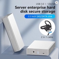 Obudowa dysku Biała 3,5" SAS / SATA, max 20 TB Aluminium