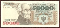 50 000 zł. 1993 r. ser. T UNC b. rzadka seria - PIĘKNY !!!