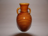Wazonik ceramiczny, ceramika szkliwiona Prl, amfora, vintage, retro