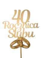 Topper na tort / ozdoba Rocznica Ślubu