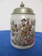 -OBNIŻKA--[@u1] Stary kufel Mettlach ok, 1880r -31-