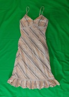 Pasiasta, bawełniana sukienka na ramiączkach