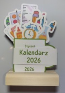 KALENDARZ NA BIURKO 2026 SZKOLNY