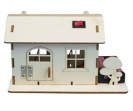 Domek drewniany do samodzielnego montażu DIY STEM