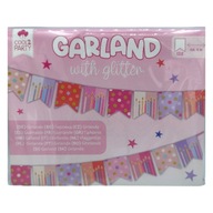 Girlanda Urodzinowa dekoracja z brokatem 4m