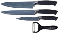 Komplet noży w pudełku Elitehoff 3 noże + obieraczka 4 szt.