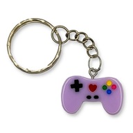 Brelok GAMINGOWY Kontroler Pad Xbox Zawieszka Prezent DO KLUCZY Fioletowy