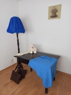 Niebieski Kocyk dziecięcy Ręcznie Robiony