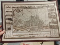 Stara mapa Warszawy WARSZAWA Varsovie reprint