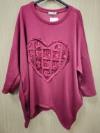 Bluzka, tunika bordowa masełko Plus Size Italy !!!