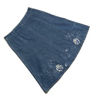 SPÓDNICA DAMSKA DŻINSOWA Z HAFTEM ROZM.44__BONMARCHE