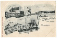 653 Gruss aus Golleschau Goleszów Feitzinger Teschen Litografia 1899 RZADKA