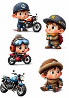 Opłatek na Tort MOTOR CROSS MOTORY Wydruk Cukrowy A4