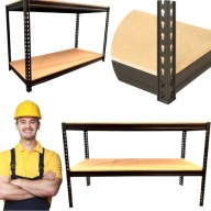 REGAŁ MAGAZYNOWY STÓŁ WARSZTATOWY SOLIDNY METALOWY mocny 90 x 150 x 60 cm