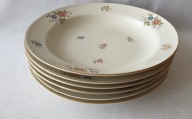 6 Talerzy do zupy 24 cm Rosenthal Else ecru