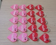 Brelok Serduszko z twoim imieniem bądź twojej ukochanej