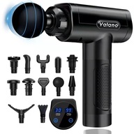 Pistolet do masażu Valano czarny akumulatorowy 5 W 12 końcówek 13678
