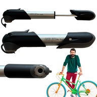 Mała Przenośna Pompka Rowerowa 120 PSI Aluminiowa Giyo Czarno / Szara