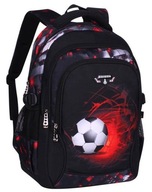 PLECAK SZKOLNY MŁODZIEŻOWY POJEMNY TORNISTER Z PIŁKĄ DLA CHŁOPCA