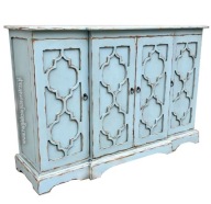 CUDOWNA BŁEKITNA KOMODA- BUFET VINTAGE