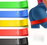 Gumy oporowe do ćwiczeń taśmy fitness zestaw treningowy