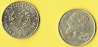 Cypr 20 Cents 1989 r.