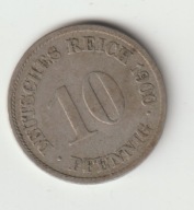 Niemcy-Cesarstwo 10 Pfennig 1900 G