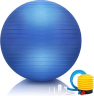 Piłka gimnastyczna do fitnessu siedzenia ćwiczeń Niebieska 55cm