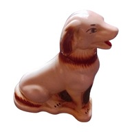 Porcelanowa figurka pies - seter, nie sygnowana, około połowy XX w.