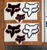 6x Naklejki F-O-X Lisek Główka 8x7cm i 5x4cm MTB QUAD DH ENDURO CROSS KASK