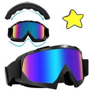GOGLE NARCIARSKIE UNIWERSALNE UV ANTYPARA MASKA KOMPLET MĘSKIE DAMSKIE
