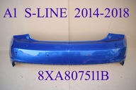 Zderzak tylny tył Audi A1 S-LINE 2014-2018 8XA 8X 8XA807511B sepangblau