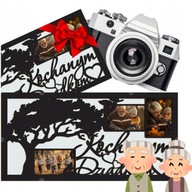 PREZENT NA DZIEŃ BABCI I DZIADKA GIGA RAMKA 30X60CM XXL NA ZDJĘCIA 3D EFEKT