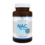 Suplement diety Medverita NAC N-acetylocysteina 200 mg 90 kapsułek