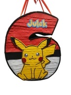 Piniata URODZINOWA DOWOLNY NUMER CYFRA PIKACHU POKEMON+ kij gratis