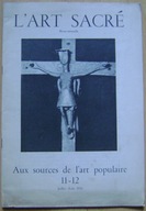 SZTUKA RELIGIJNA -L'ART SACRE -wyd.1956 rok -j.francuski