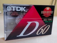 Kaseta magnetofonowa TDK D 60