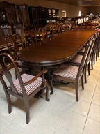 STYLOWY ROZKŁADANY STÓŁ ANGIELSKI 353 cm + 12 KRZESEŁ Meble Stylowe sklep