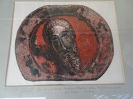 Jerzy Zyśko, Lublin. Rzeźba z Łącka "Głowa Św. Jana na misie" drzeworyt