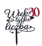 topper na tort personalizacja WYBÓR KOLORÓW WIEK TO LICZBA!!