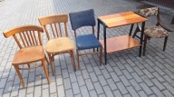 Meble PRL, skoczek, motylek, Hałas, Thonet, krzesła PRL, Chierowski