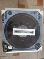 Zegar ścienny Toile Horloge motyw gramofonu 40 x 40 cm