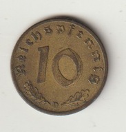III Rzesza 10 pfennig 1939 D