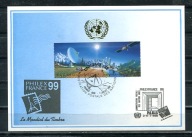A56953)UNO Genf: 373 - 374 Para Karta Kosmos