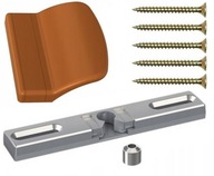 KOMPLET ZATRZASK BALKONOWY POCHWYT DO DRZWI ZAMEK PALACZA RUCHOMY SŁUPEK