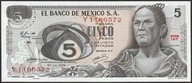 Meksyk 5 pesos 1972 - 1AY - stan bankowy UNC
