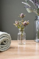 wazon wazonik szklany słoik słoiczek dekoracyjny grube szkło retro boho